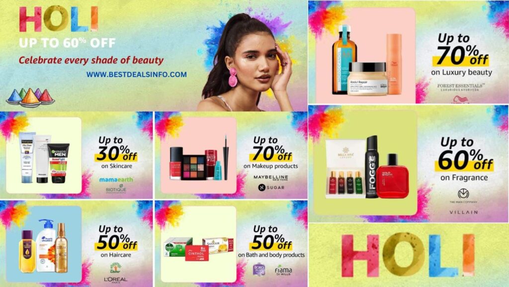 Color Your Beauty with the Holi Beauty Store: Up to 60% Off Amazon India